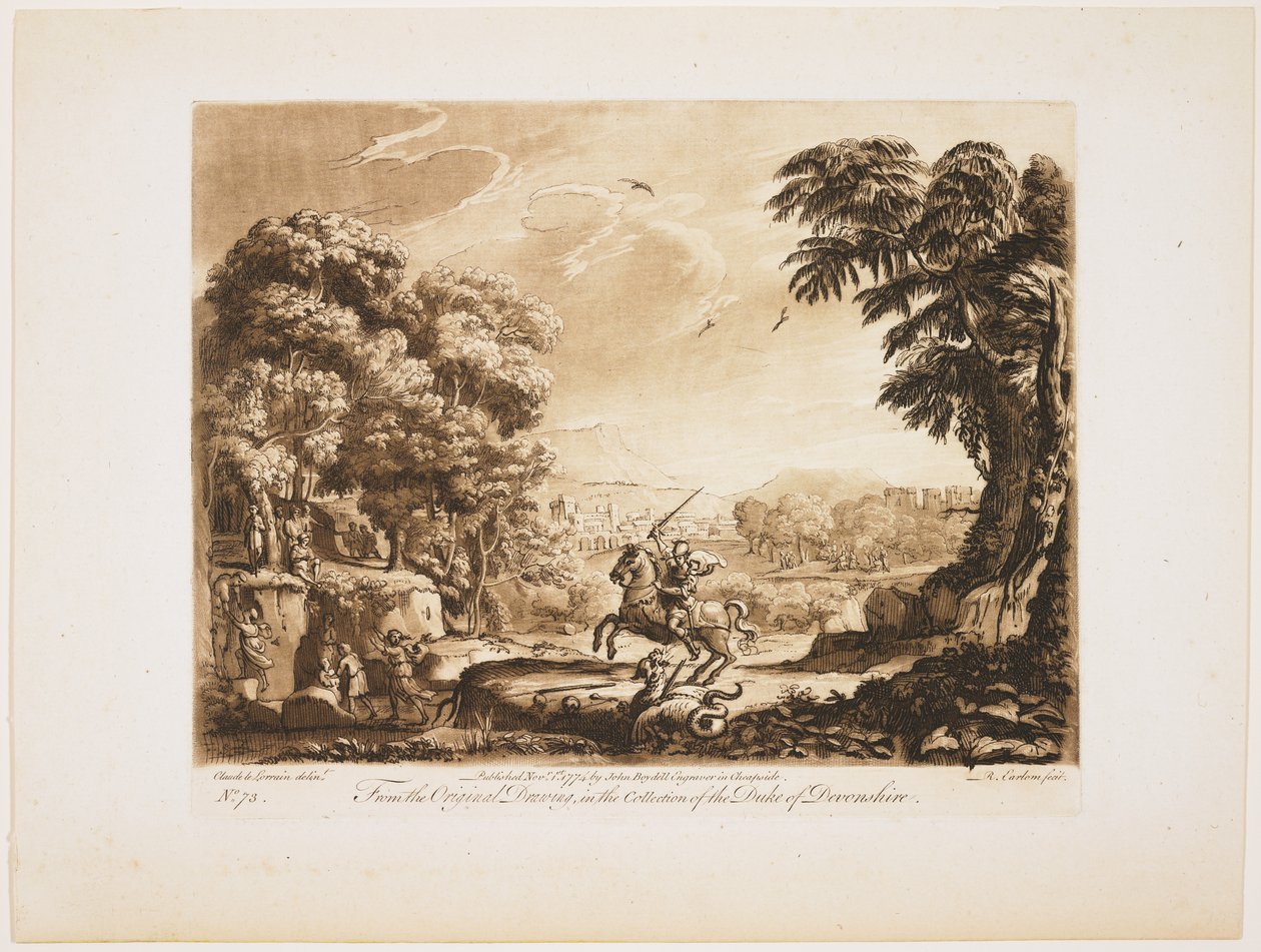 Tabliczka nr 73 z Liber Veritatis, 1774 autorstwa Richard Earlom