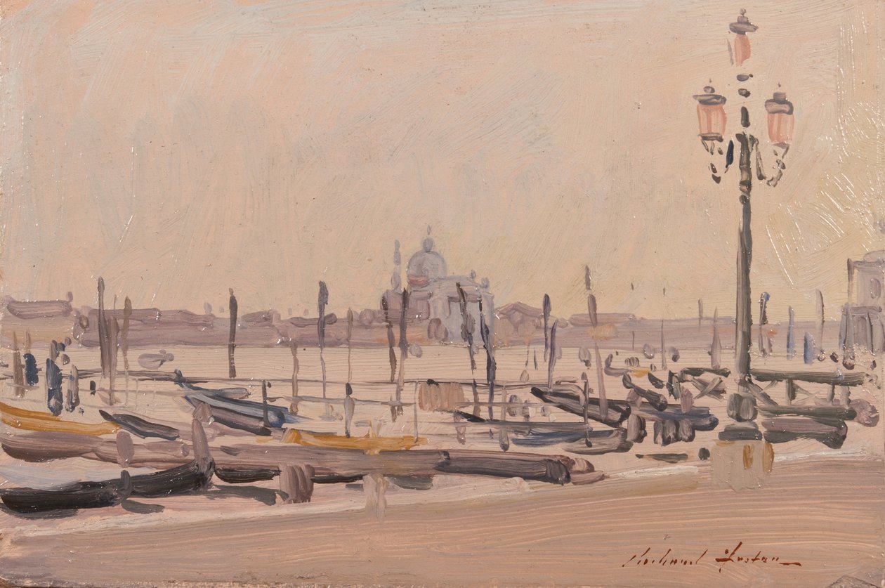 Redentore z Piazzetta, 1991 (olej na karcie) autorstwa Richard Foster