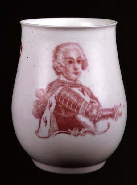 Kubek Derby przedstawiający Króla Prus (ceramiczny) autorstwa Richard Holdship