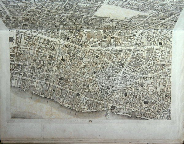 Plan City of London, opublikowany 1813 (patrz 247354-247357) autorstwa Richard Horwood