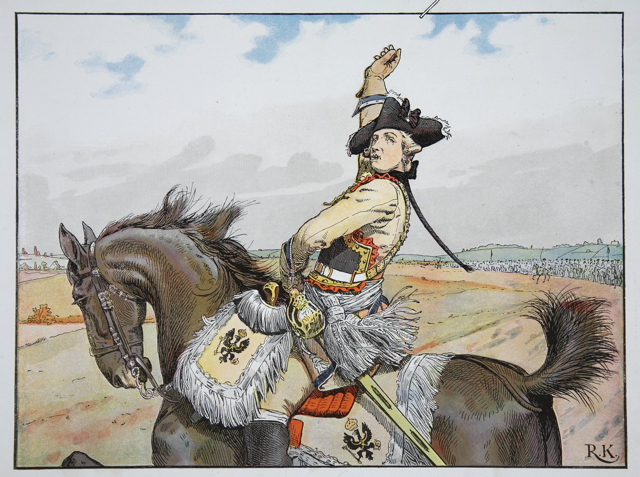 Seydlitz pod Rossbach, 5 listopada 1757 r. autorstwa Richard Knoetel
