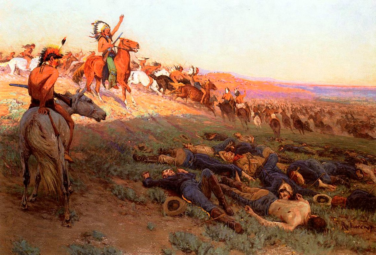 Custers Last Stand, c.1914 autorstwa Richard Lorenz