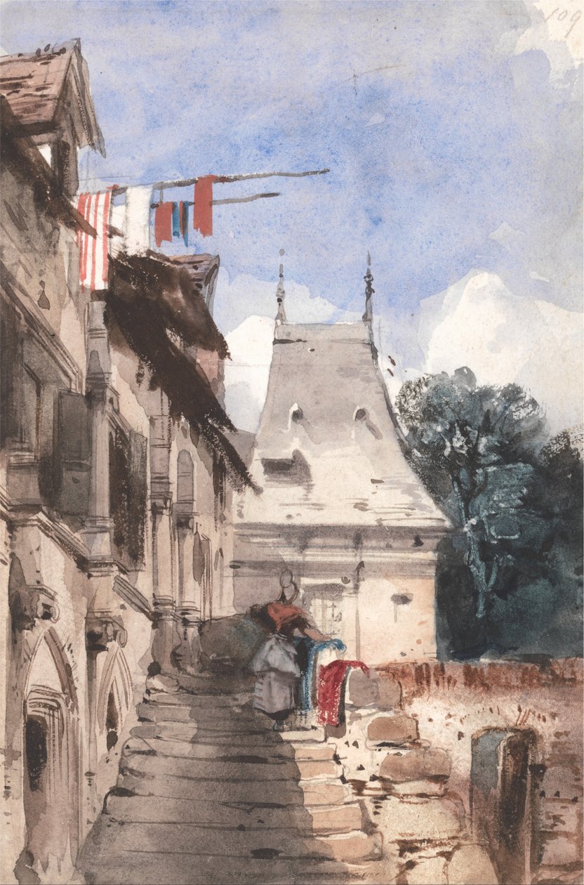Opactwo St-Amand, Rouen autorstwa Richard Parkes Bonington