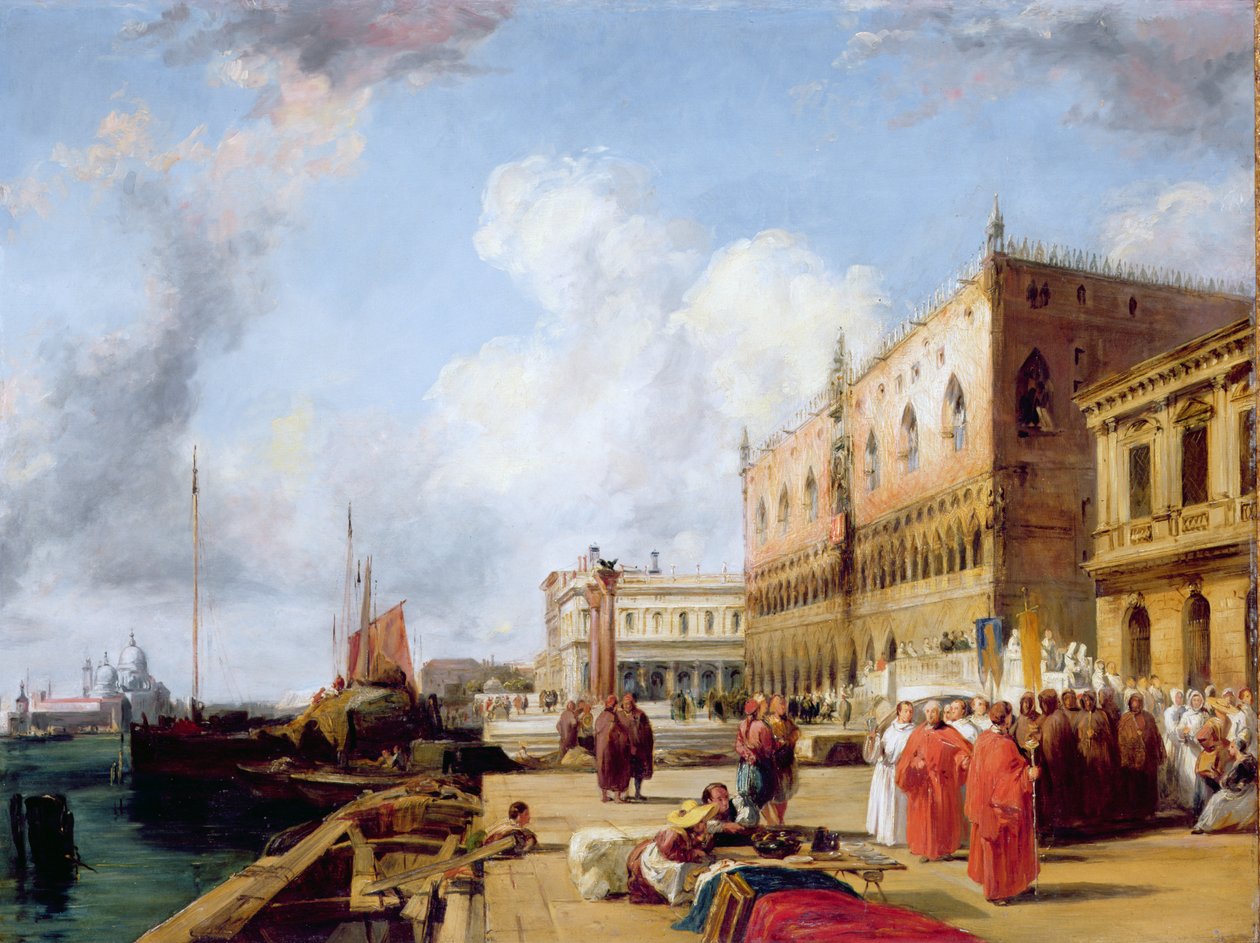 Pałac Dożów autorstwa Richard Parkes Bonington