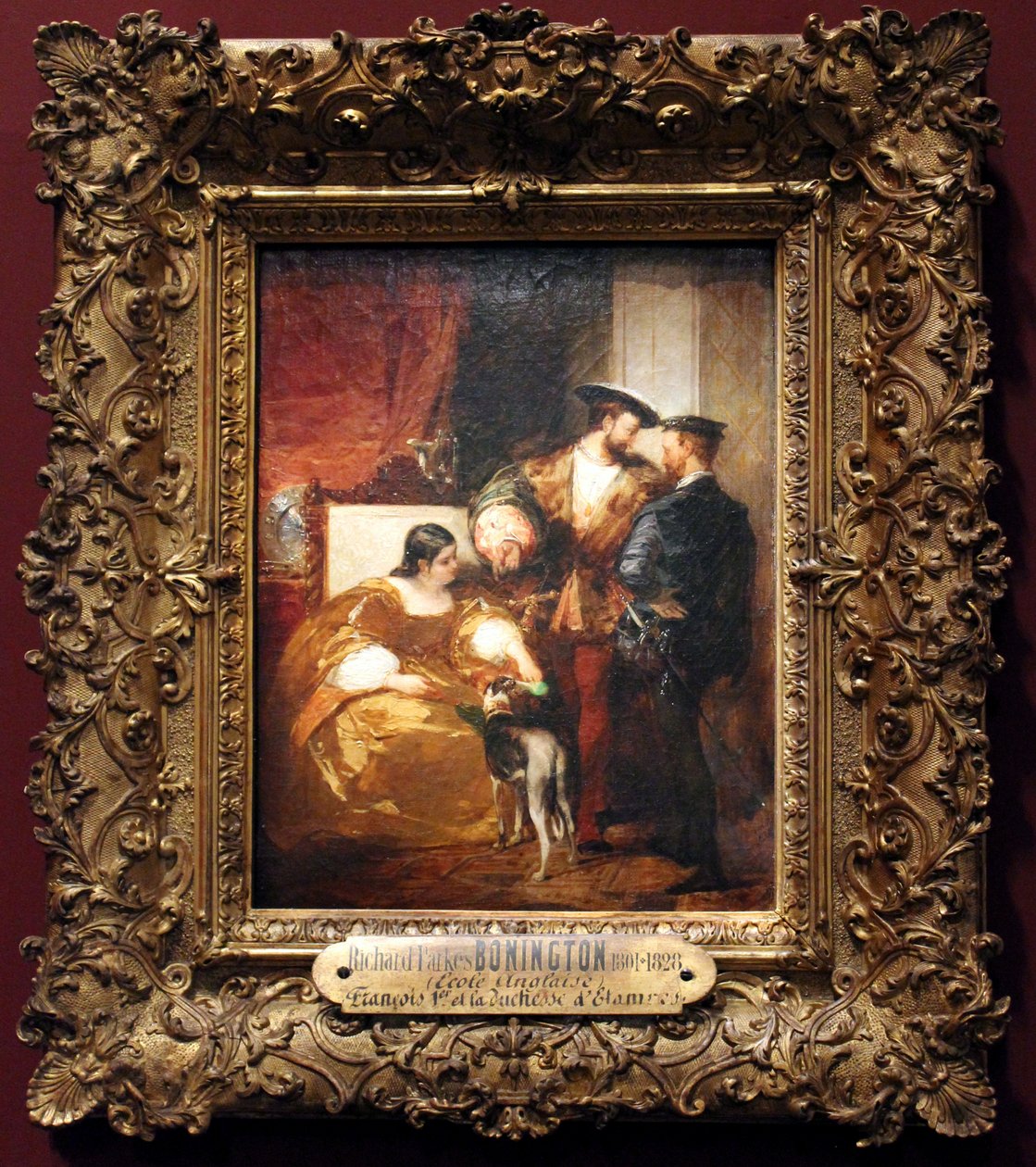 Franciszek I, Karol V i księżna Etampes autorstwa Richard Parkes Bonington