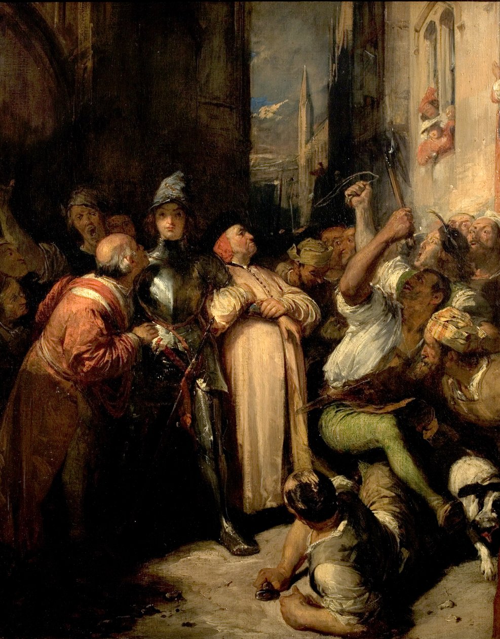 Quentin Durward w Liege, Belgia, 1827-28 autorstwa Richard Parkes Bonington