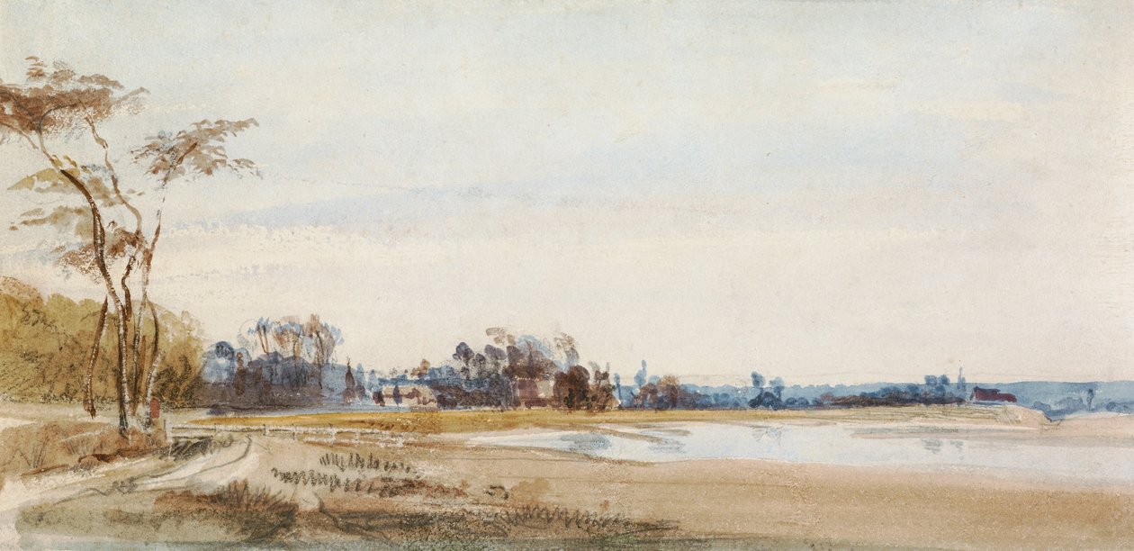 Słone bagna w pobliżu Trouville autorstwa Richard Parkes Bonington