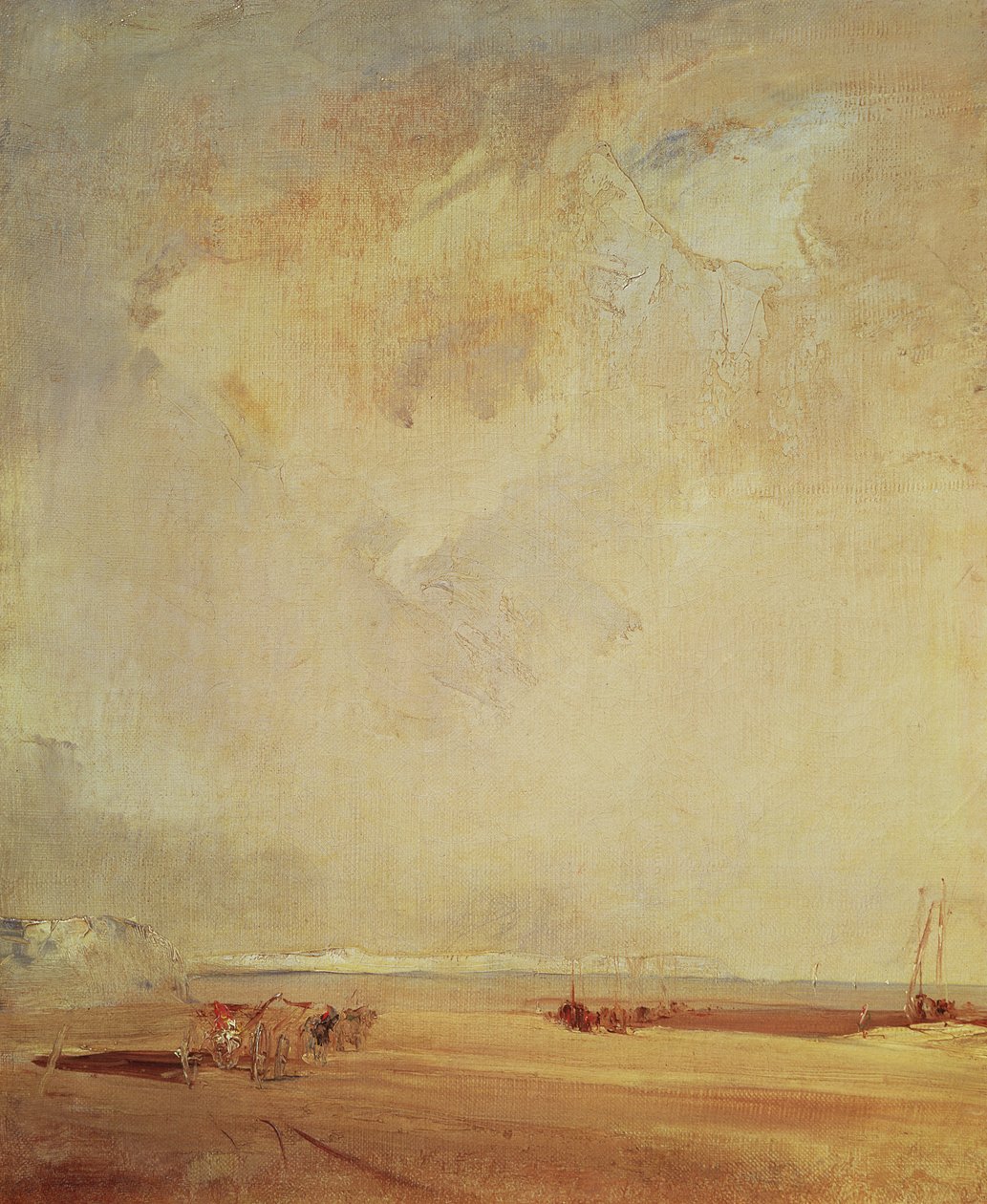 Widok na wybrzeże Normandii autorstwa Richard Parkes Bonington
