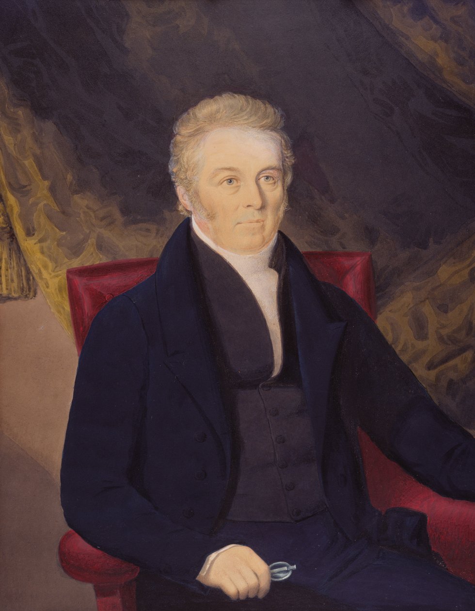 Portret Johna Blaxlanda, 1832 (wc) autorstwa Richard Read