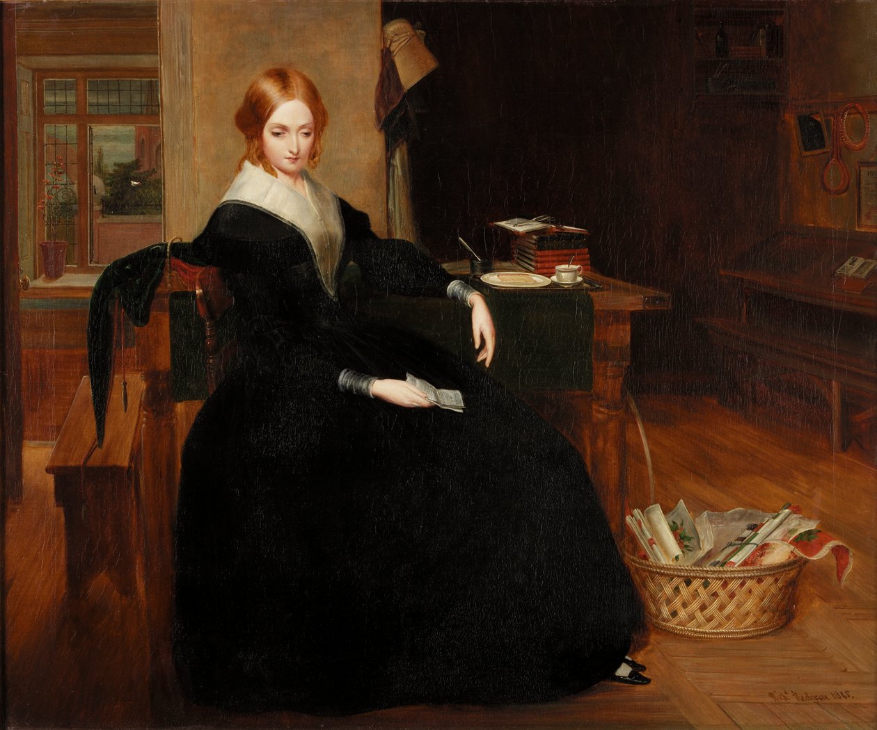 Biedny nauczyciel, 1845 autorstwa Richard Redgrave