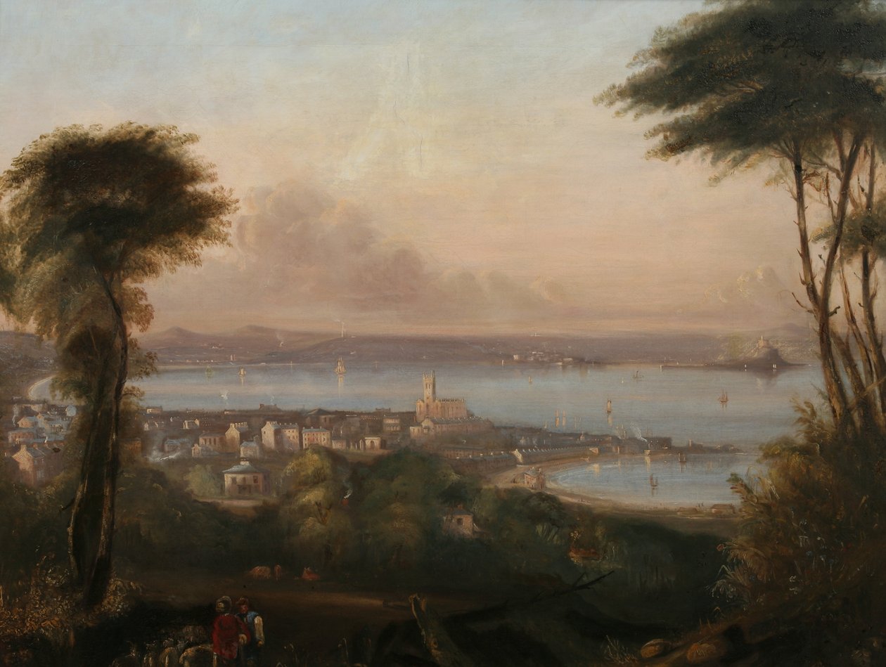 Widok Penzance, c.1836 autorstwa Richard Thomas Pentreath