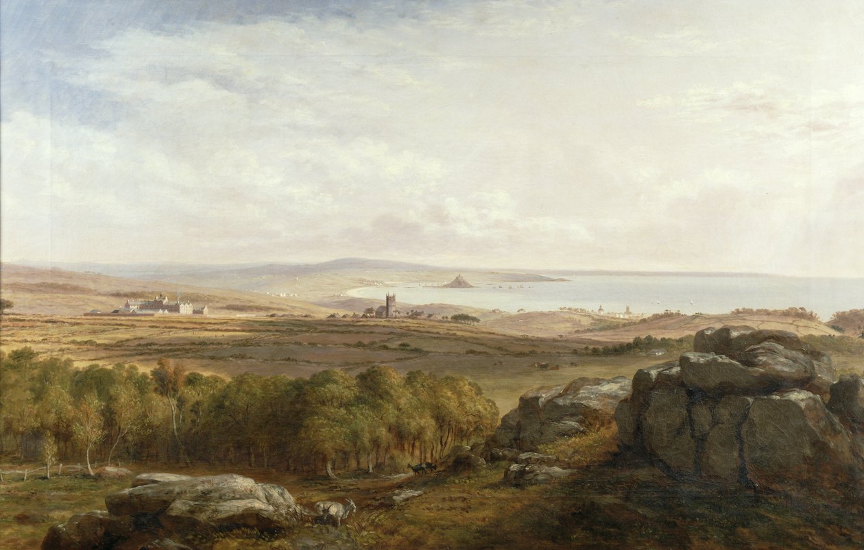 Widok z Madron Carn, 1836 autorstwa Richard Thomas Pentreath