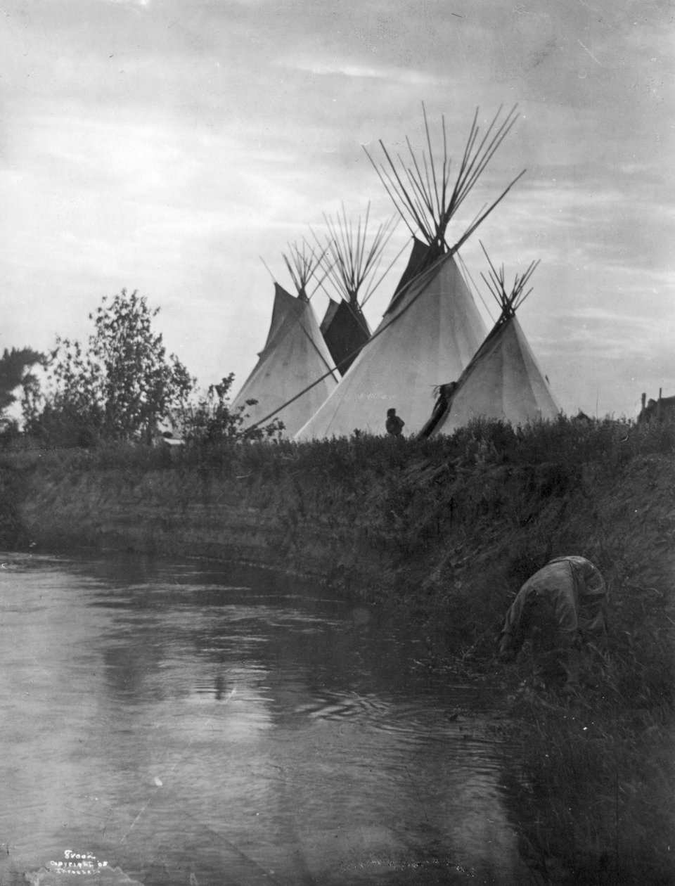 Za Little Bighorn, 1908 r. autorstwa Richard Throssel