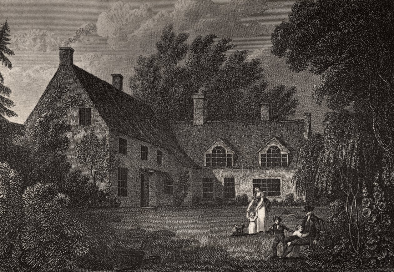 Miejsce urodzenia Nelsona, ilustracja z „Życia Nelsona” Roberta Southeya (1774-1843) opublikowana po raz pierwszy w 1813 roku autorstwa Richard Westall