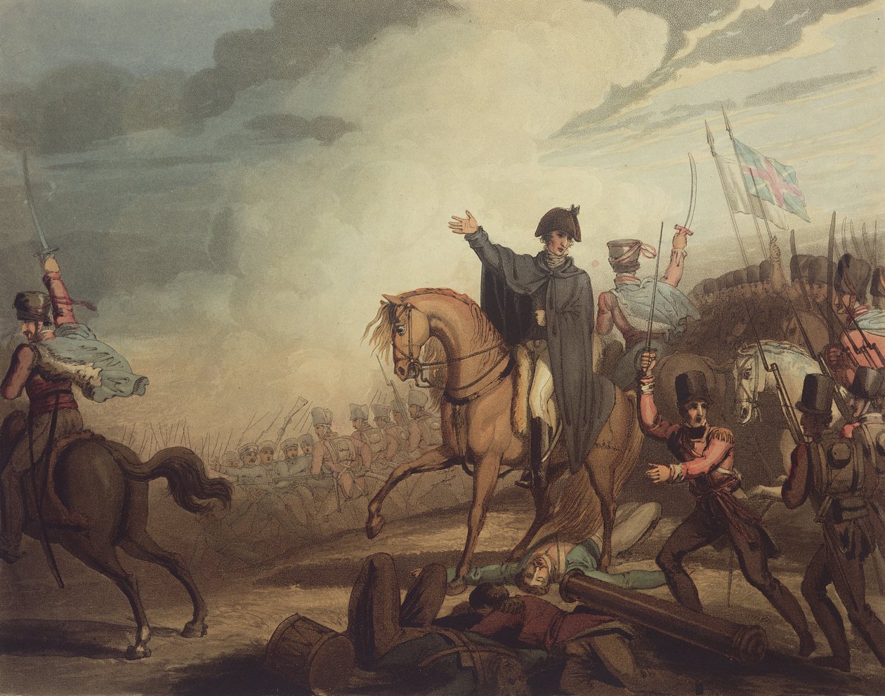 Wellington w Waterloo autorstwa Richard Westall