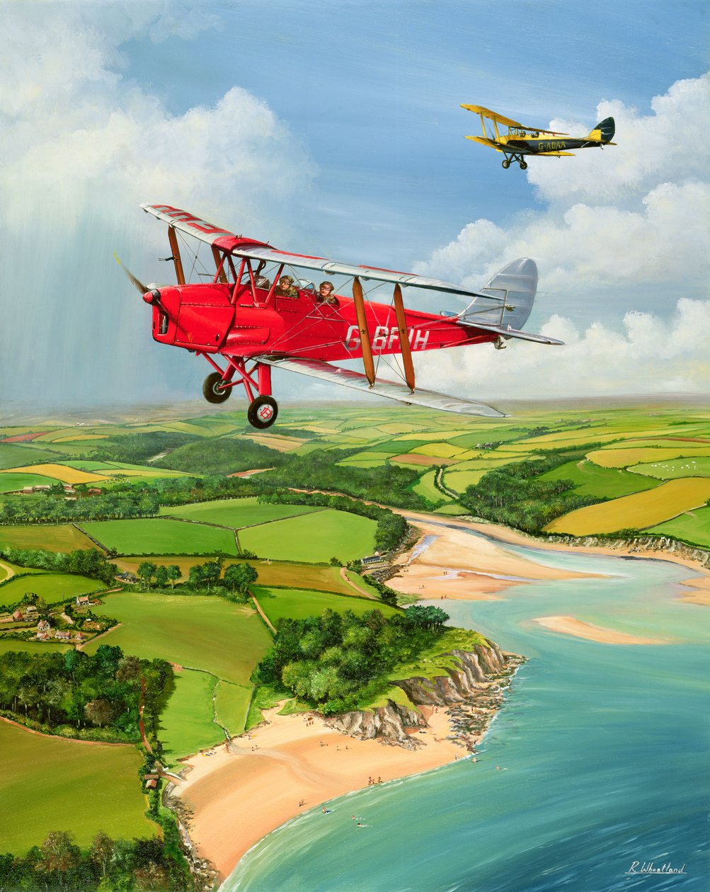 Mothecombe ćmy, 1999 autorstwa Richard Wheatland