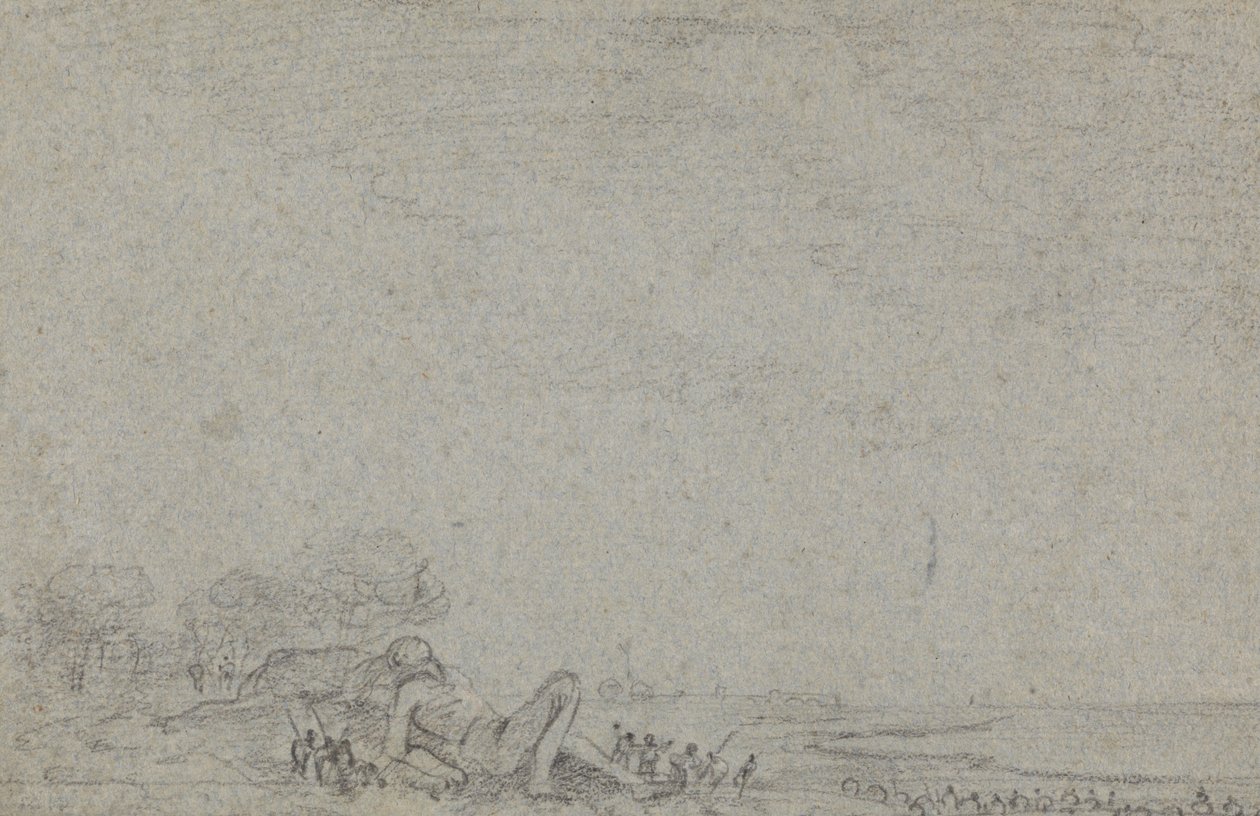 Guliwer związany przez Lilliputów autorstwa Richard Wilson