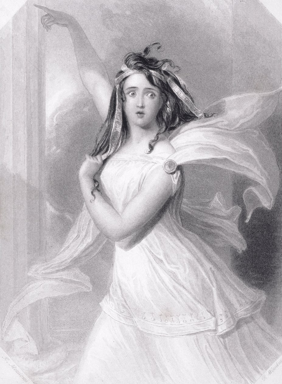 Cassandra, córka Priama, ok. 1845 autorstwa Richard Woodman