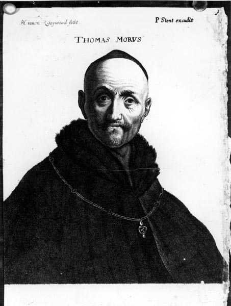 Portret Thomasa More (1478-1535) grawerowany przez Petera Stenta (fl.1642-65) autorstwa Richard Gaywood