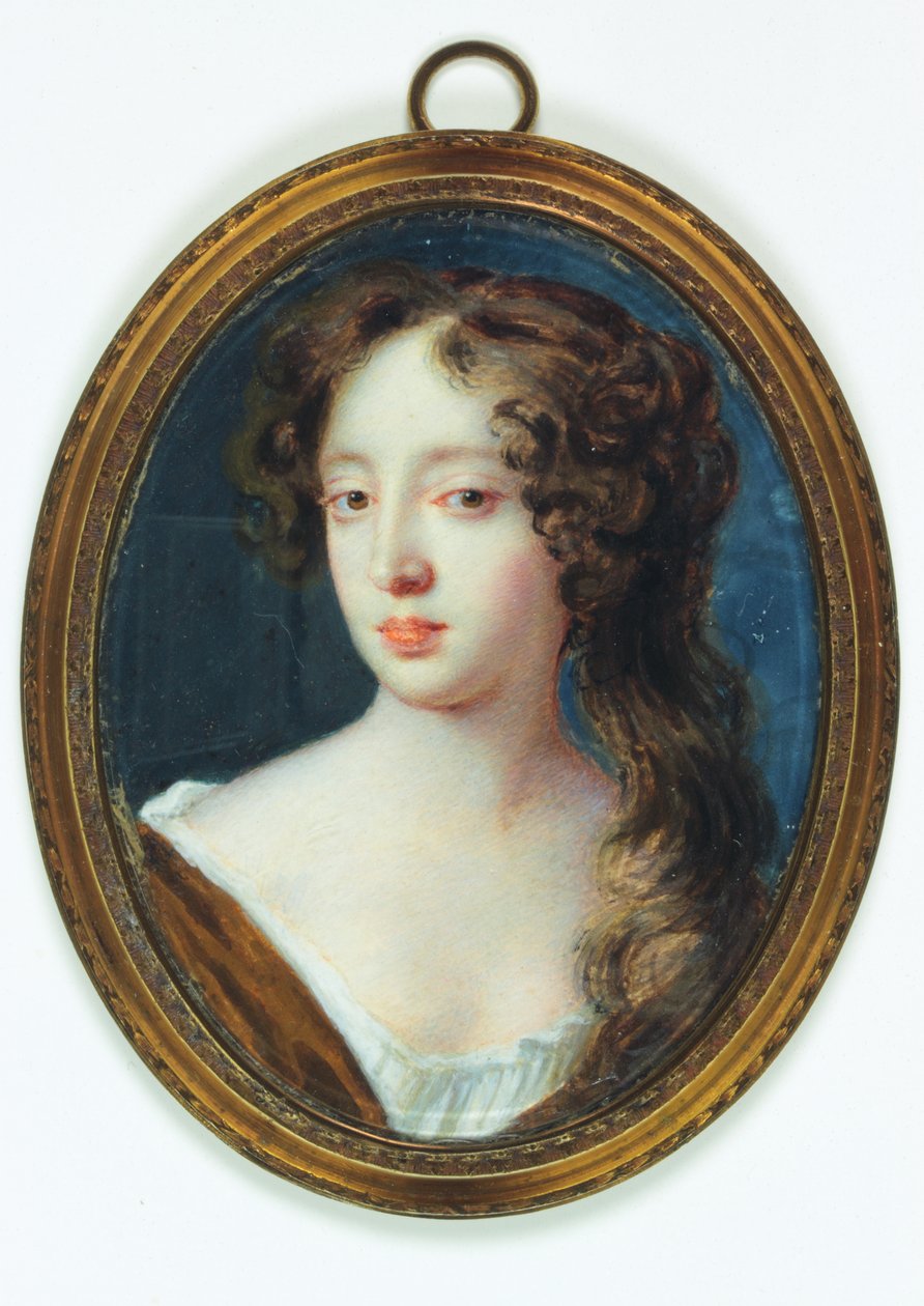 Lady Elizabeth Percy, hrabina Ogle (akwarela na kości słoniowej) autorstwa Richard  Gibson