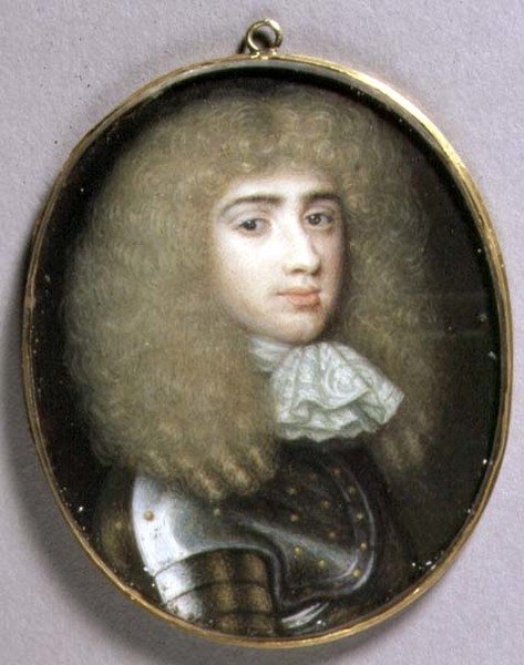 Miniatura portretowa Roberta Portera, ok. 1660 (akwarela na welinie) autorstwa Richard  Gibson