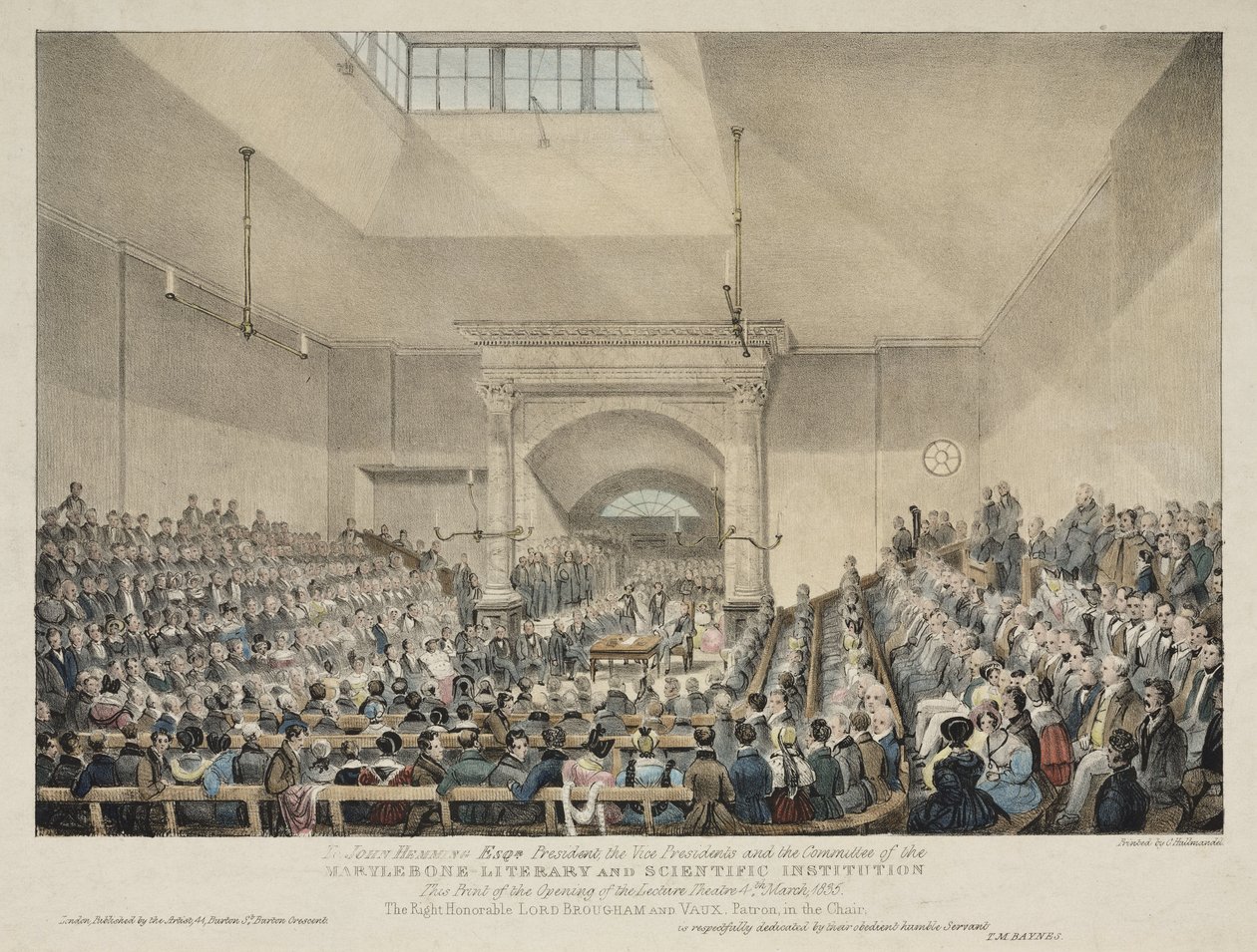 Otwarcie Lecture Theatre w Marylebone w Londynie autorstwa John Pardon