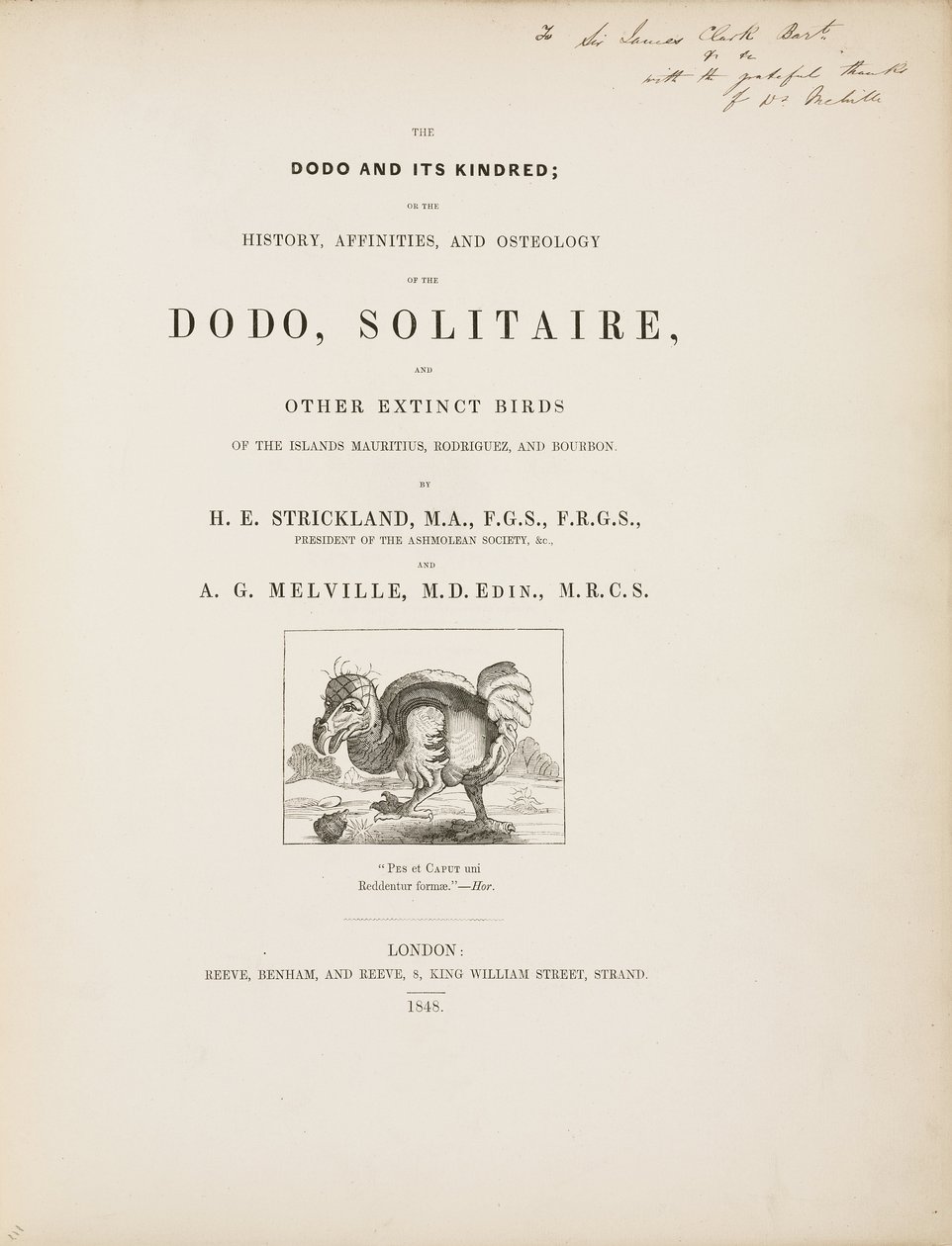 Strona tytułowa „Dodo i jego pobratymcy” autorstwa John Pardon