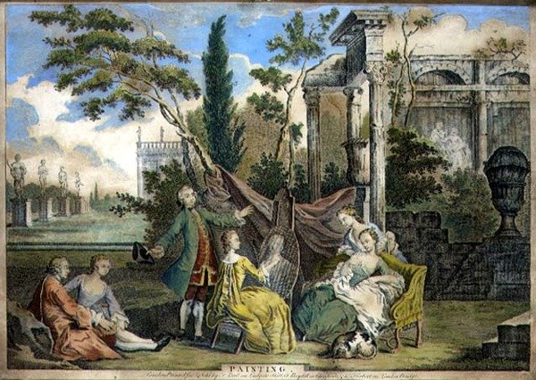 Malarstwo, wyd. przez F. Bulla, Johna Boydella (1719-1804) i W. Herberta, c.1750 (akwatinta) autorstwa Richard (after) Houston
