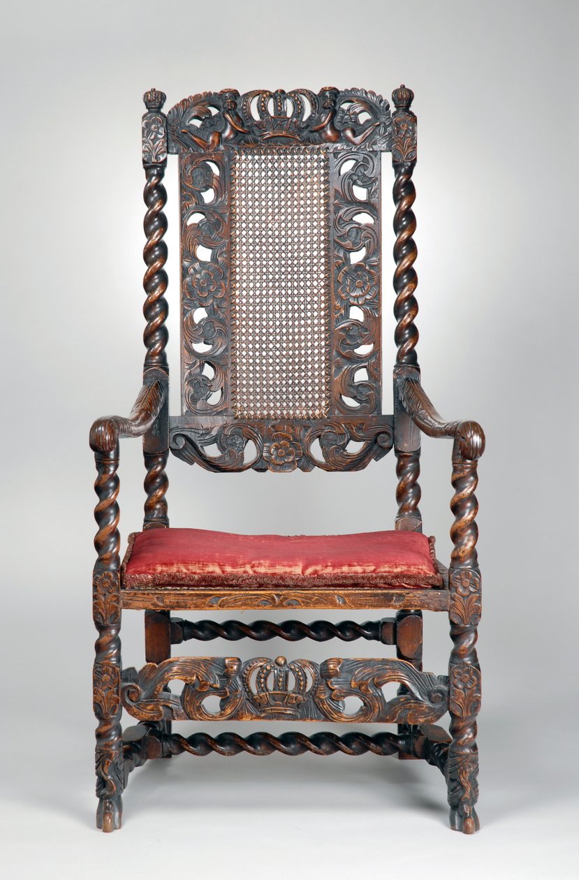 Fotel, ok.1680 (orzech) autorstwa Richard (attr. to) Price