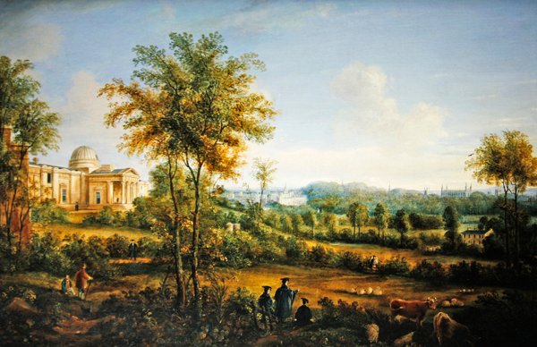 Cambridge z Obserwatorium (olej na panelu) autorstwa Richard Bankes Harraden