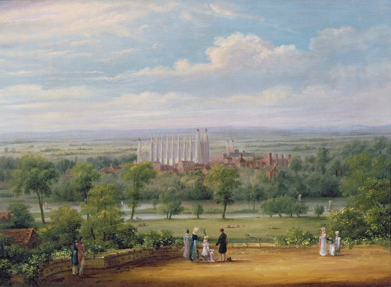 Eton College z tarasu zamku Windsor autorstwa Richard Bankes Harraden