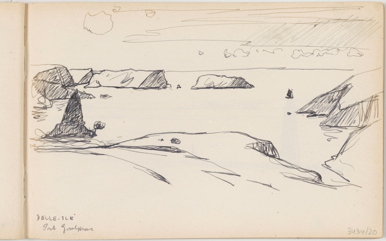 Belle-Île-en-Mer, Port Goulphar autorstwa Richard Baseleer