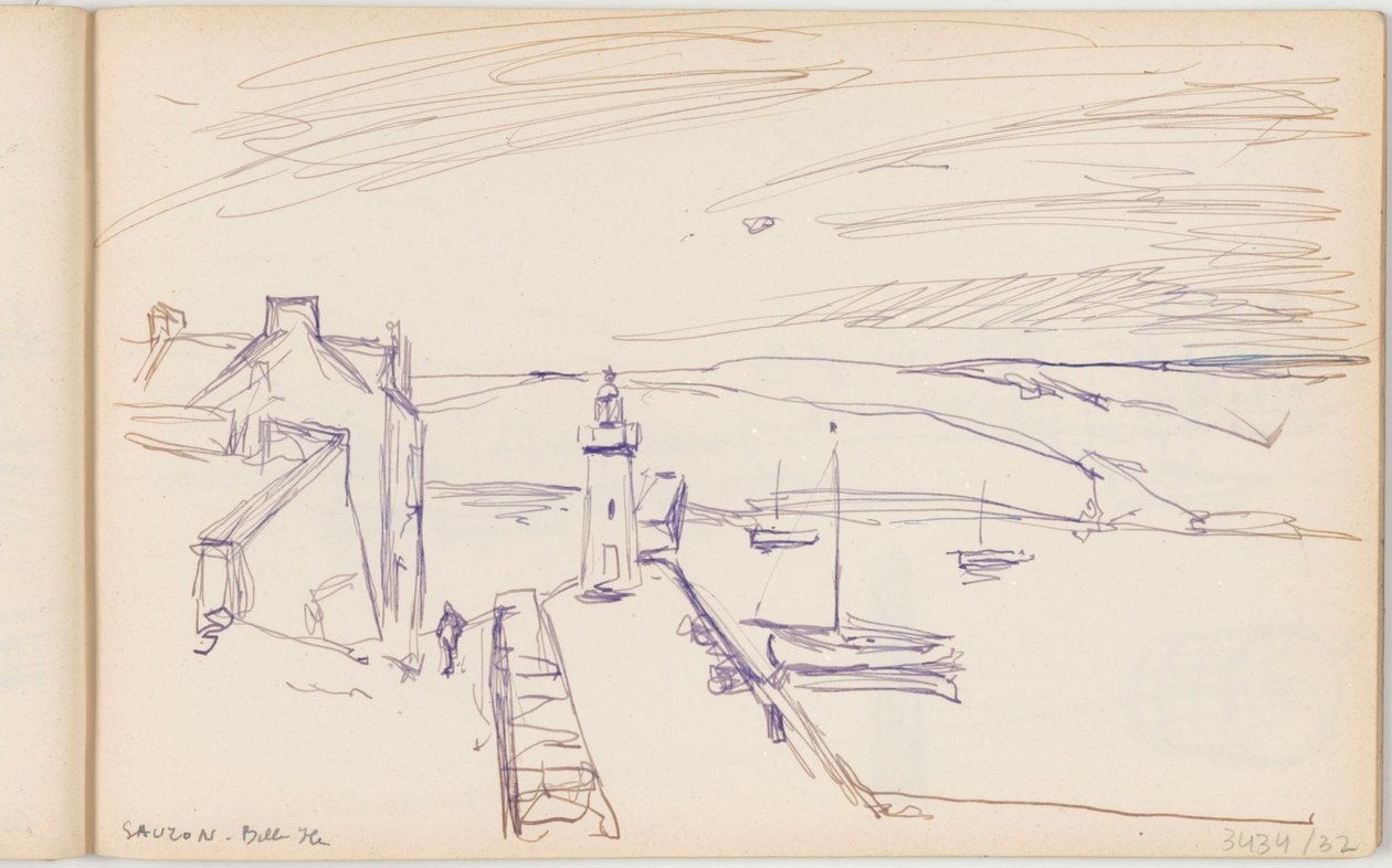 Sauzon, Belle-Île-en-Mer autorstwa Richard Baseleer