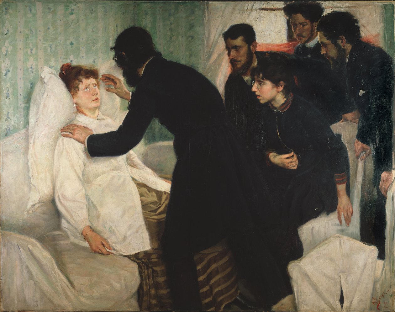 Seans hipnotyczny, 1887 r. autorstwa Richard Bergh