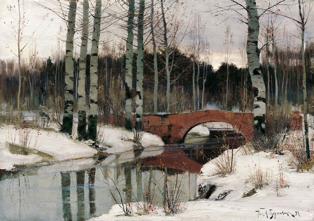 Odwilż w Gatchinie”, 1897. autorstwa Richard Bergholz
