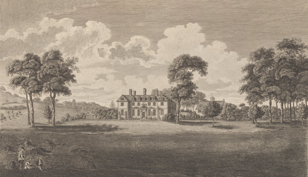 Miejsce Yotesa w hrabstwie Kent, z książki Edwarda Hasteda The History and To..., 1790. autorstwa Richard Bernard Godfrey