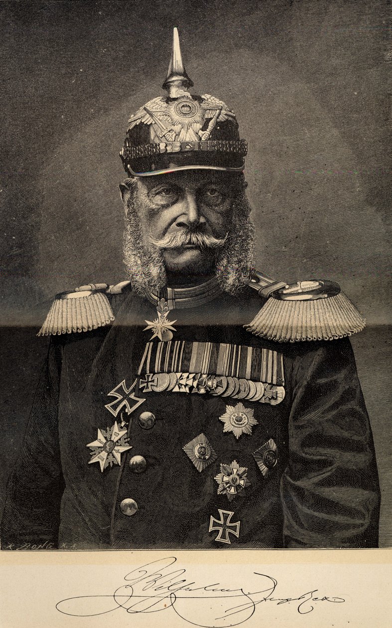 Wilhelm I 1797-1888, król Prus i cesarz Niemiec, w wieku 90 lat, 1887. autorstwa Richard Bong