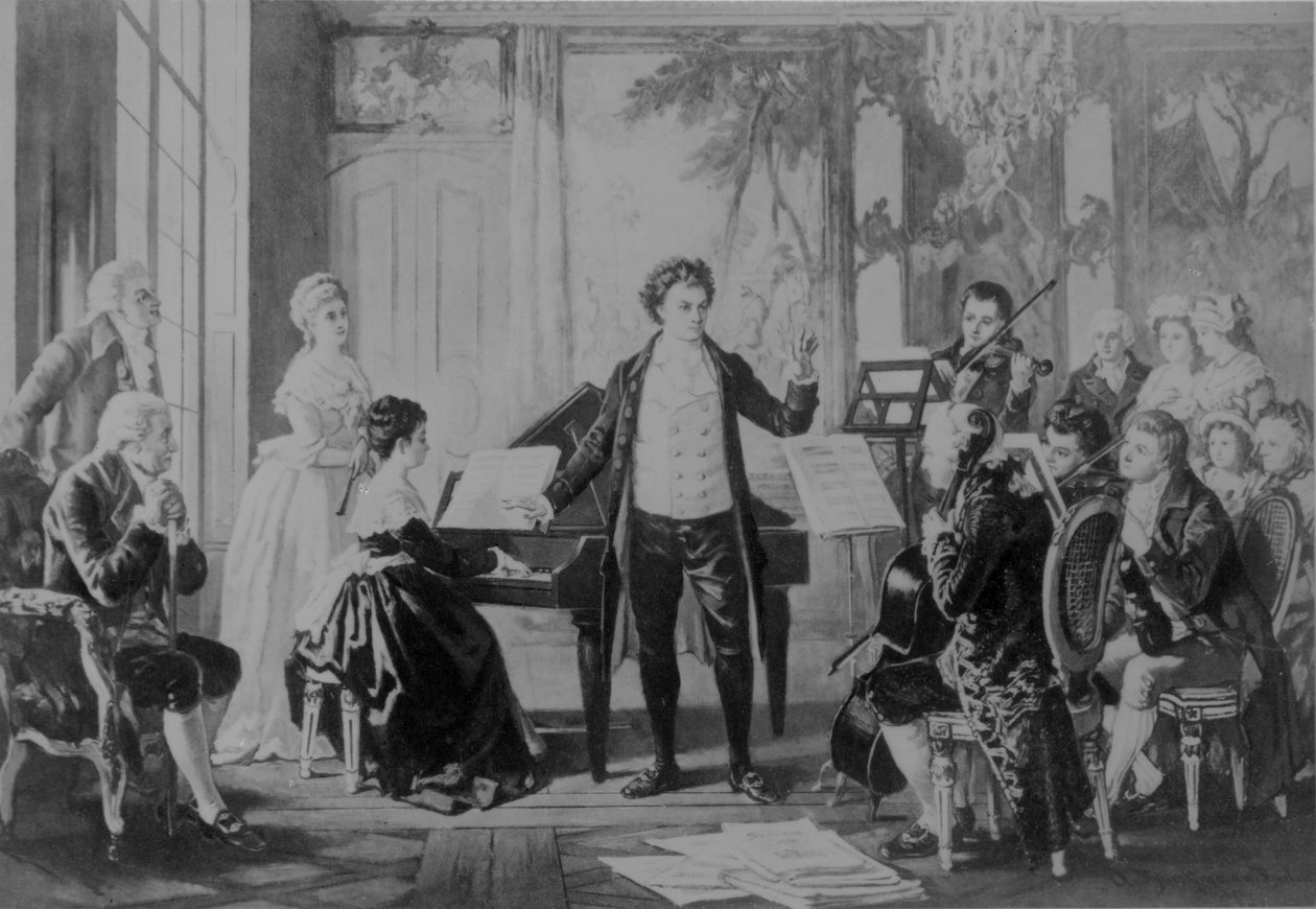 Ludwig van Beethoven (rycina) autorstwa Richard Brend
