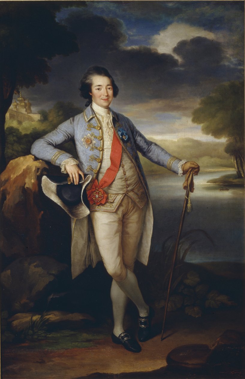 Portret księcia Aleksandra Kurakina 1752-1818, ok. 1930 r. 1780 autorstwa Richard Brompton