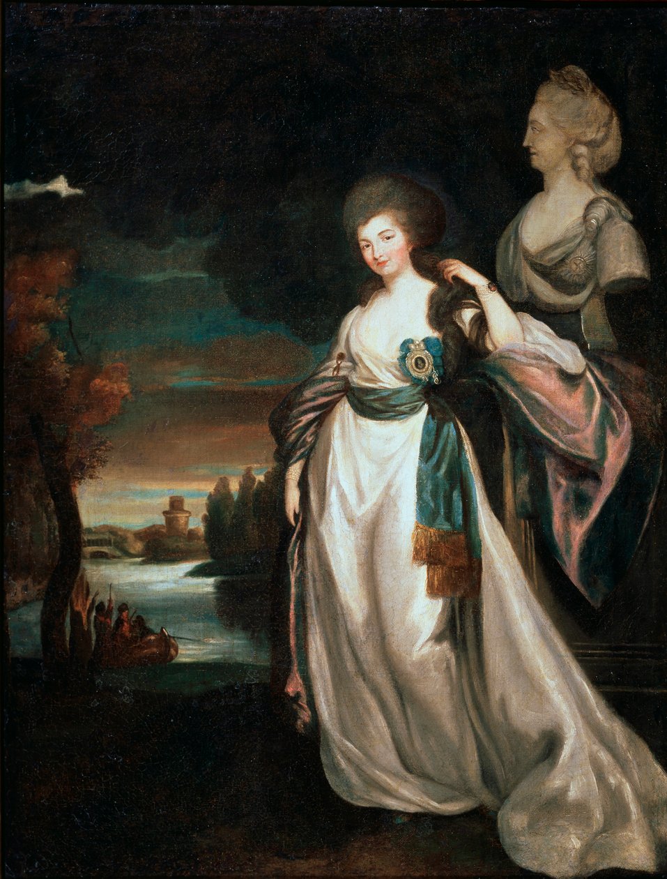 Portret damy dworu Aleksandry Branickiej, 1778-1781. autorstwa Richard Brompton