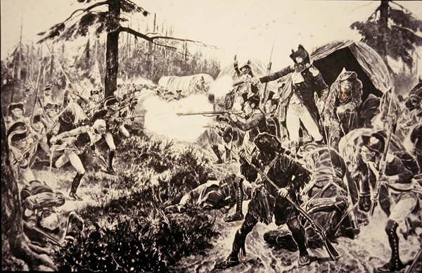 Bitwa pod Brandywine autorstwa Richard Caton (after) Woodville