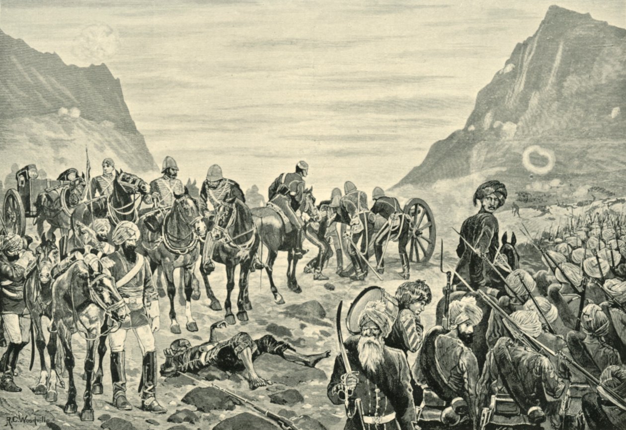 Atak w dolinie Kuram, 1901. autorstwa Richard Caton II Woodville