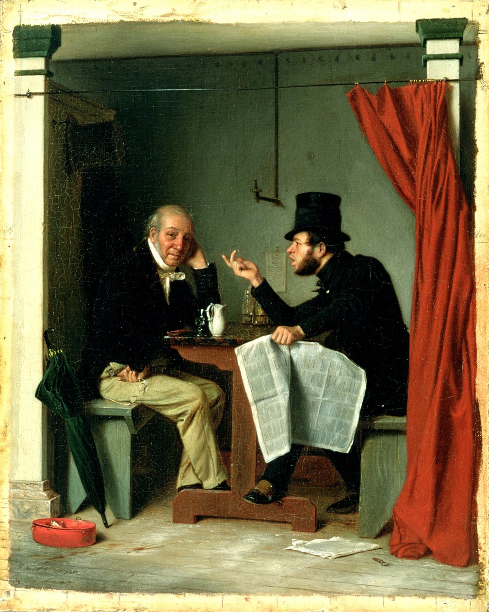 Polityka w domu ostryg autorstwa Richard Caton Woodville