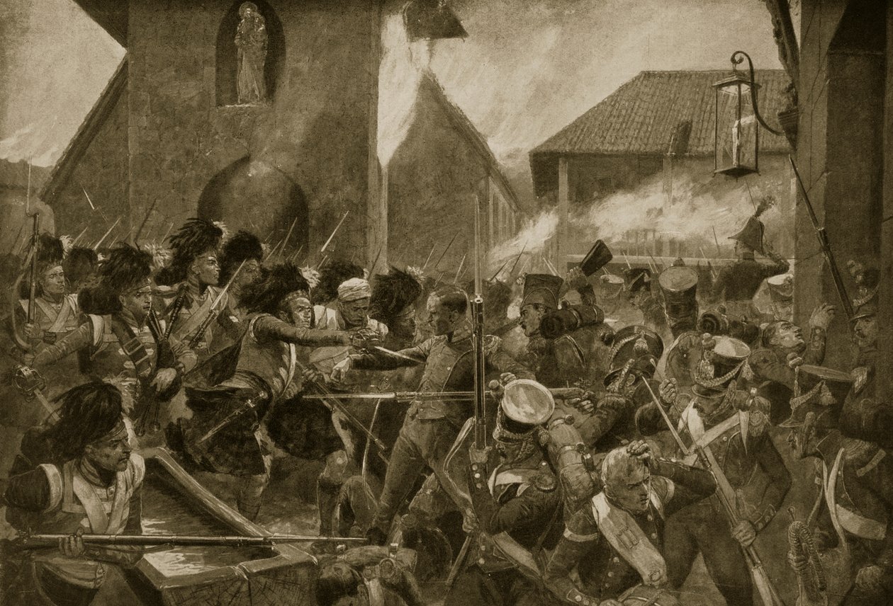 42. górale w Corunie, ilustracja z „Hutchinson