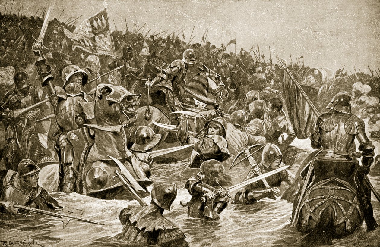 Bitwa pod Towton, ilustracja z "Hutchinson