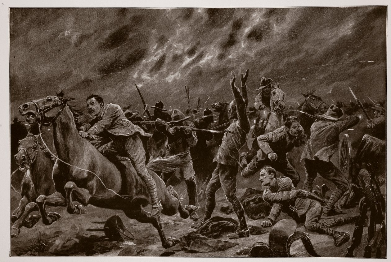 Mishap to the Victorians w Wilmansrust, 12 czerwca 1901 r. autorstwa Richard Caton Woodville junior