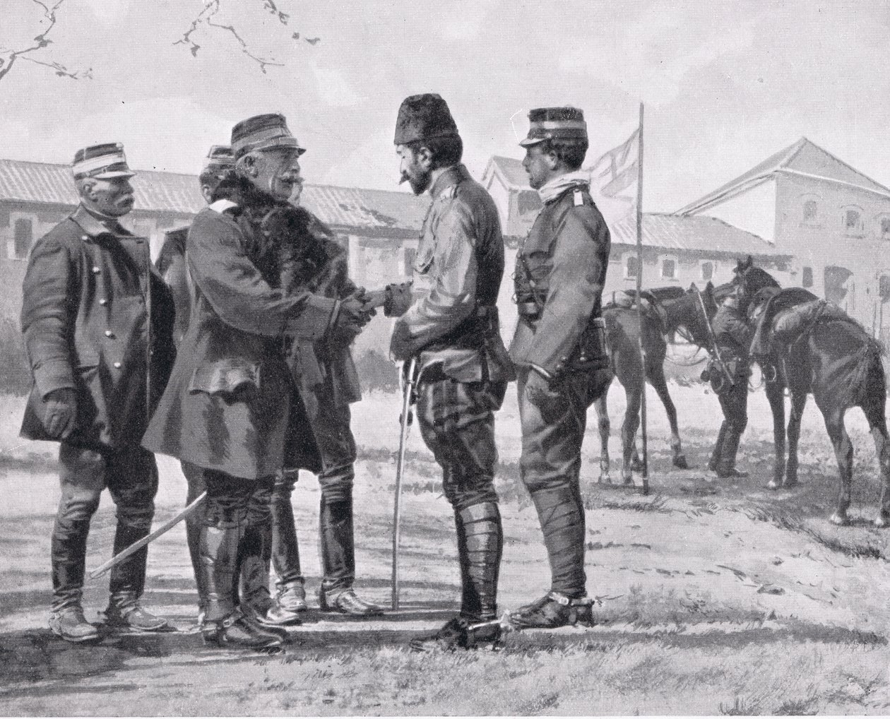 Kapitulacja Yaniny, ilustracja z „Historii narodów Hutchinsona”, 1915 autorstwa Richard Caton Woodville junior