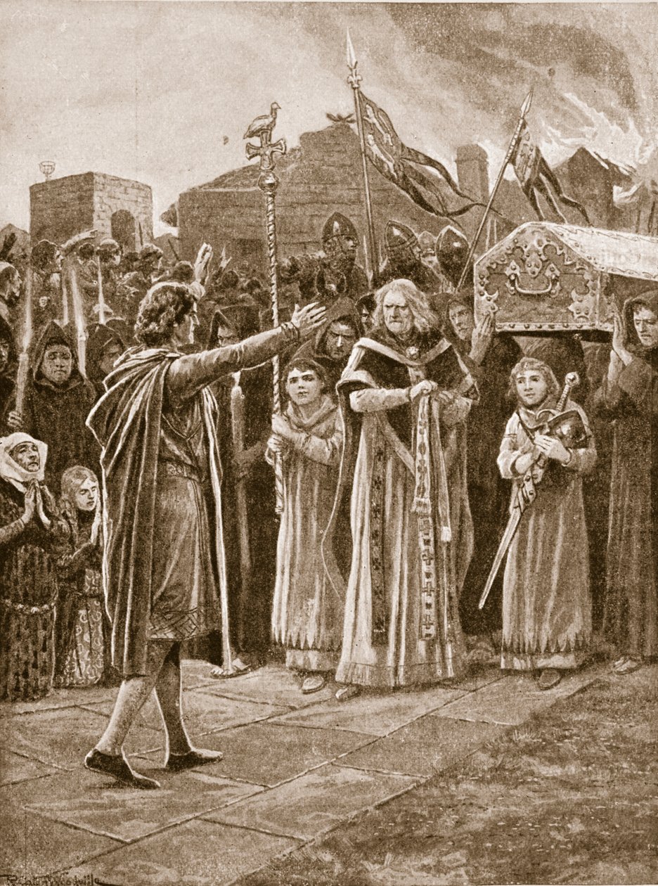 Ciało Wilhelma I odmówiło pochówku, ilustracja z „Hutchinson