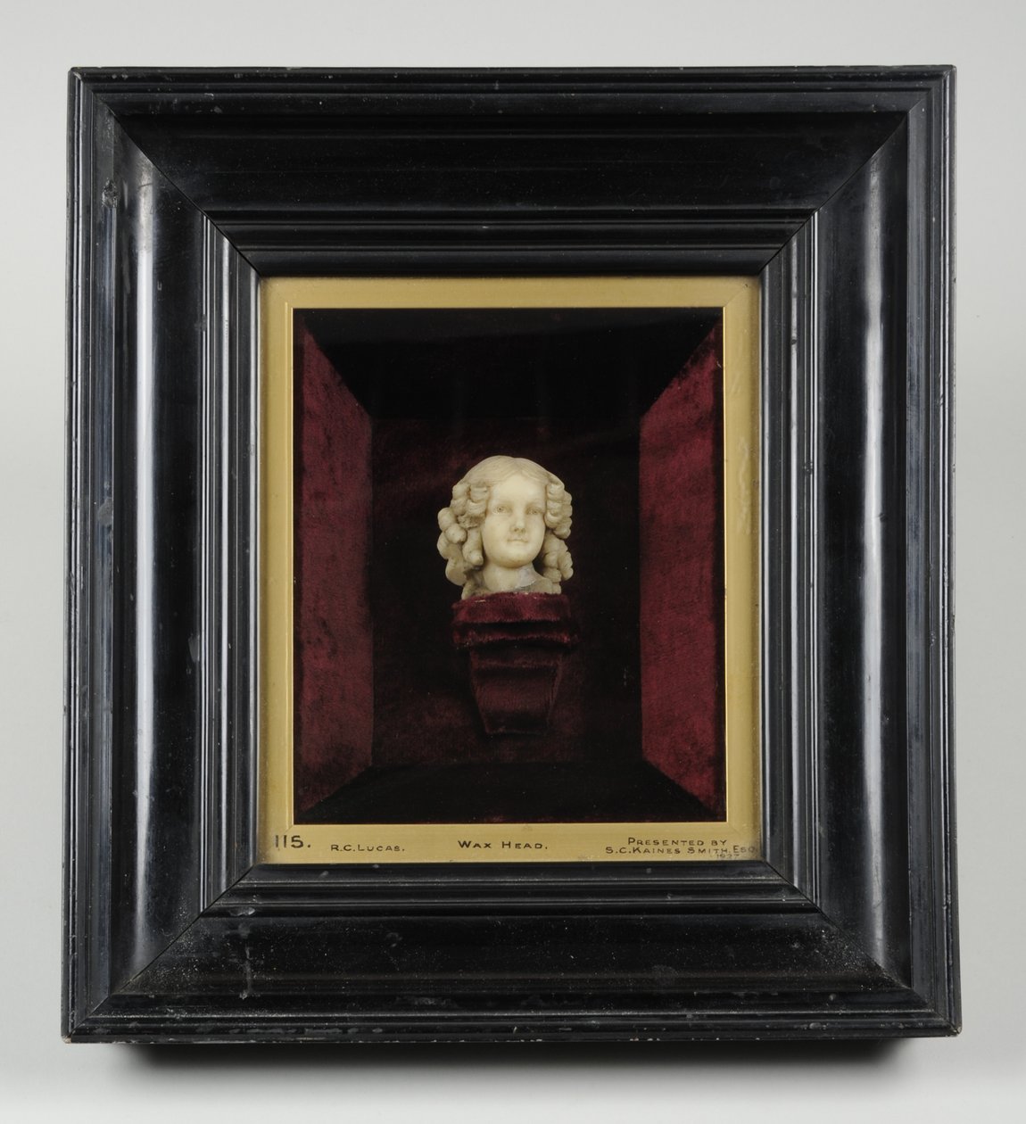 Popiersie dziewczynki, ok. 1850 (wosk) autorstwa Richard Cockle Lucas