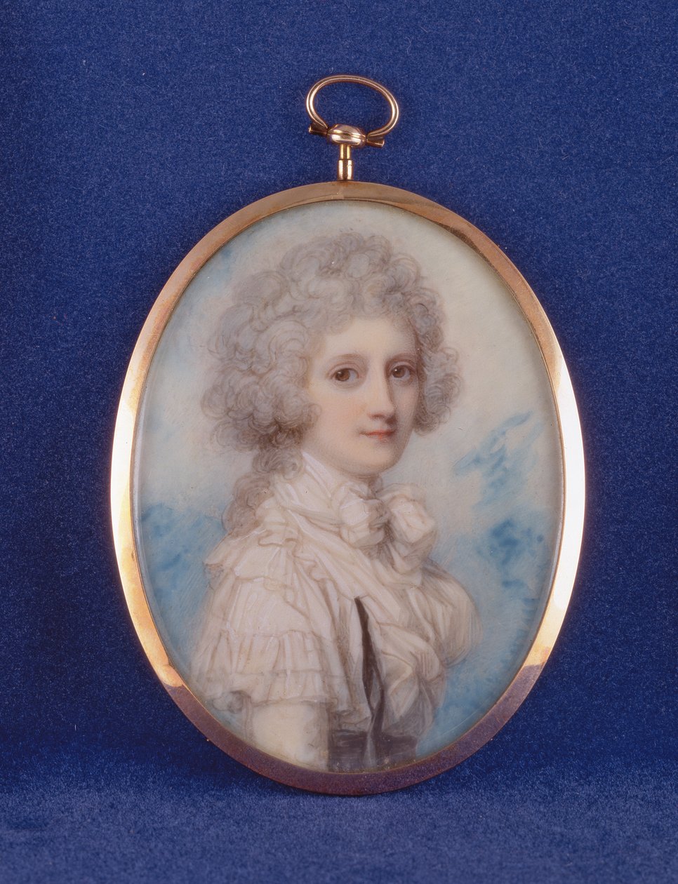 Elżbieta (1750-88) hrabina Hopetoun, 1789 (wc i gwasz na kości słoniowej) autorstwa Richard Cosway